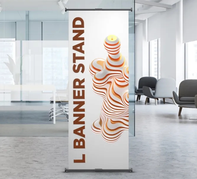 L Banner Stand Package  (2ft x 5.33ft) 3