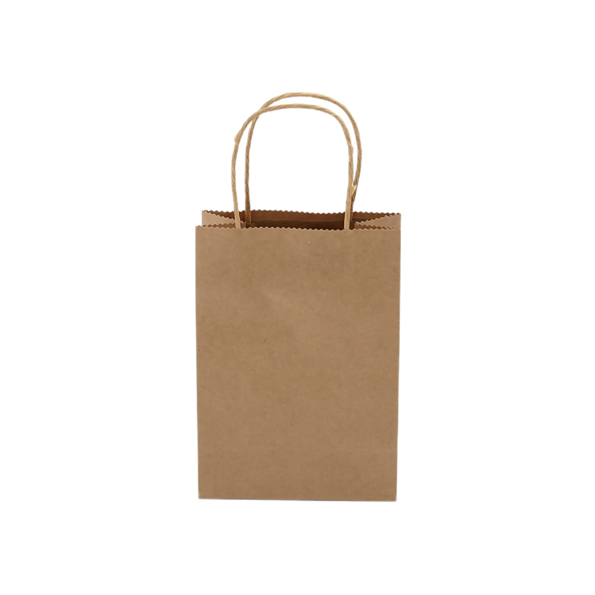 Custom Natural Kraft Paper Shopper Bag 11