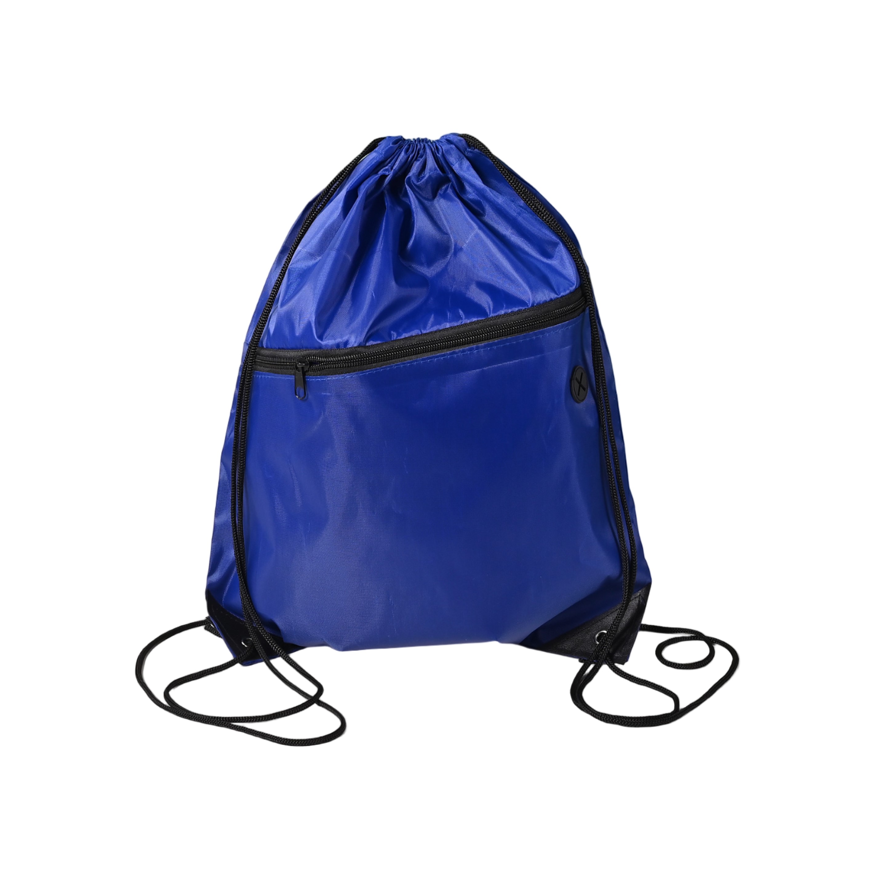 Drawstring Backpack with Front Zipper 1