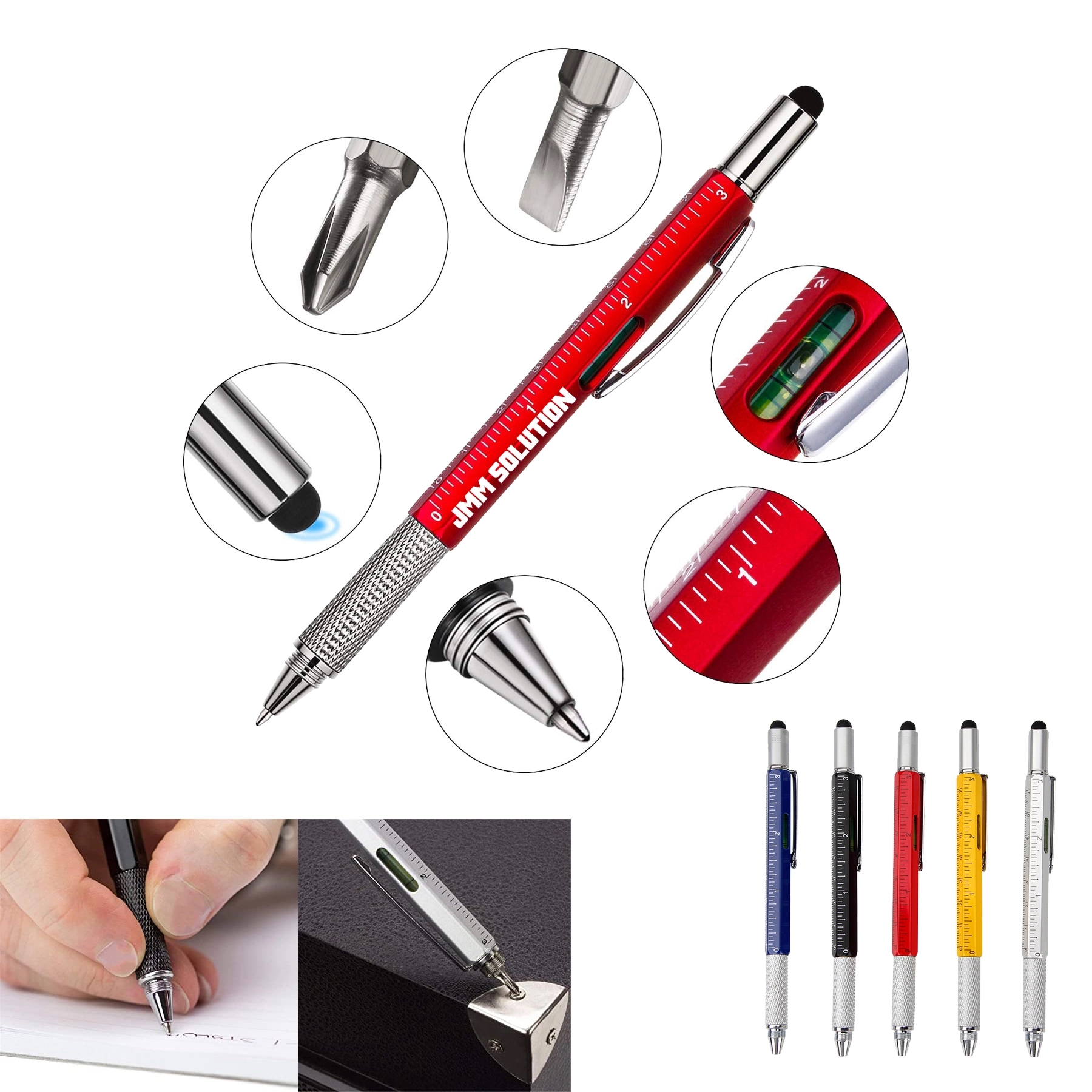 Multifunction 6 in 1 Tool with Ballpoint Pen 2