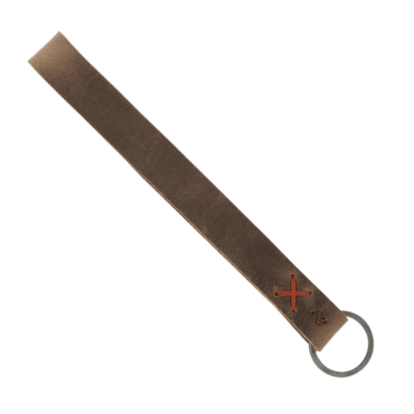 Hayward Leather Wrist Keychain with Metal Split-Ring 103