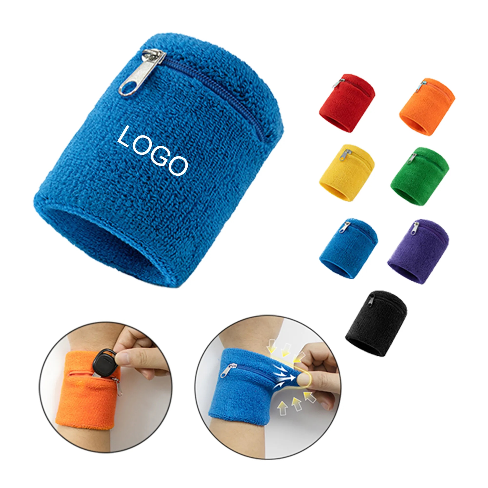 Zipper Wristband with Pocket 1