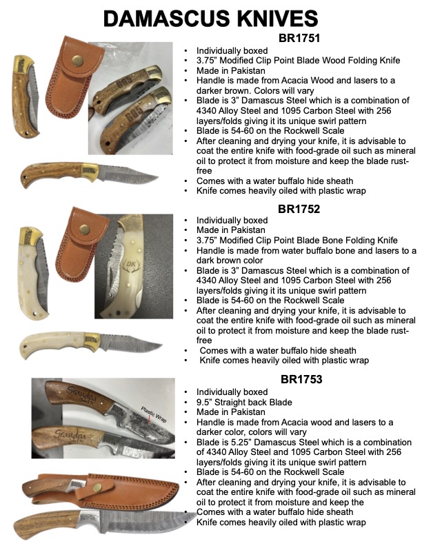 Bison River 3.75" Wood Folding Knife 2