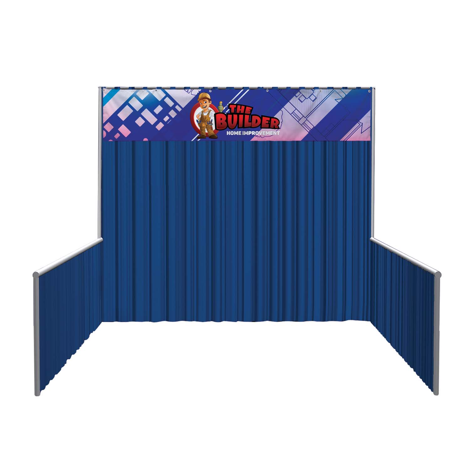 96"W x 18"H Pipe and Drape Header Kit 5