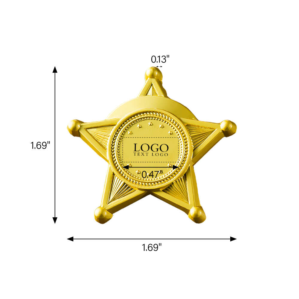 Personalized Full Color Round Star Name Badges 4