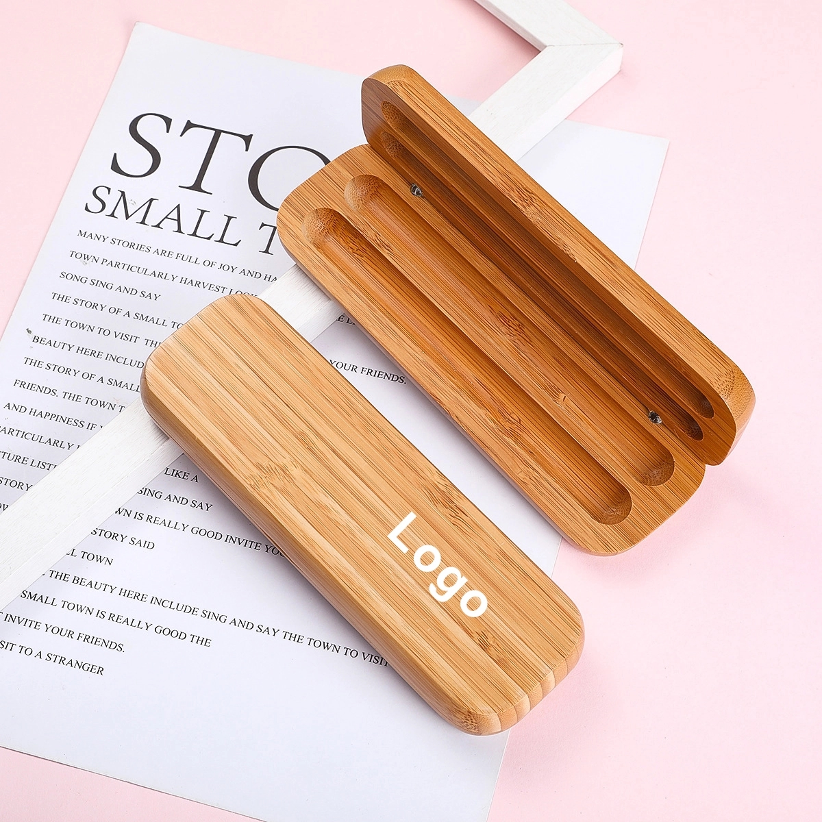 Bamboo Pens Set with Gift Case, Promotional Business Pens 2