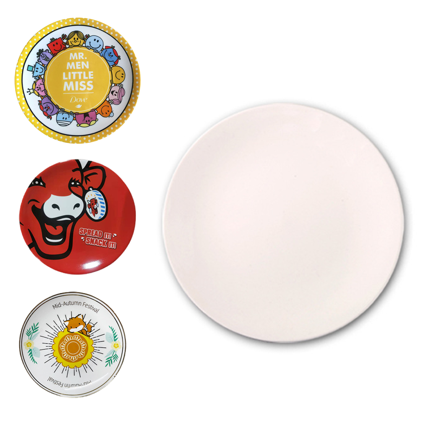 8" Ceramics Plates 1