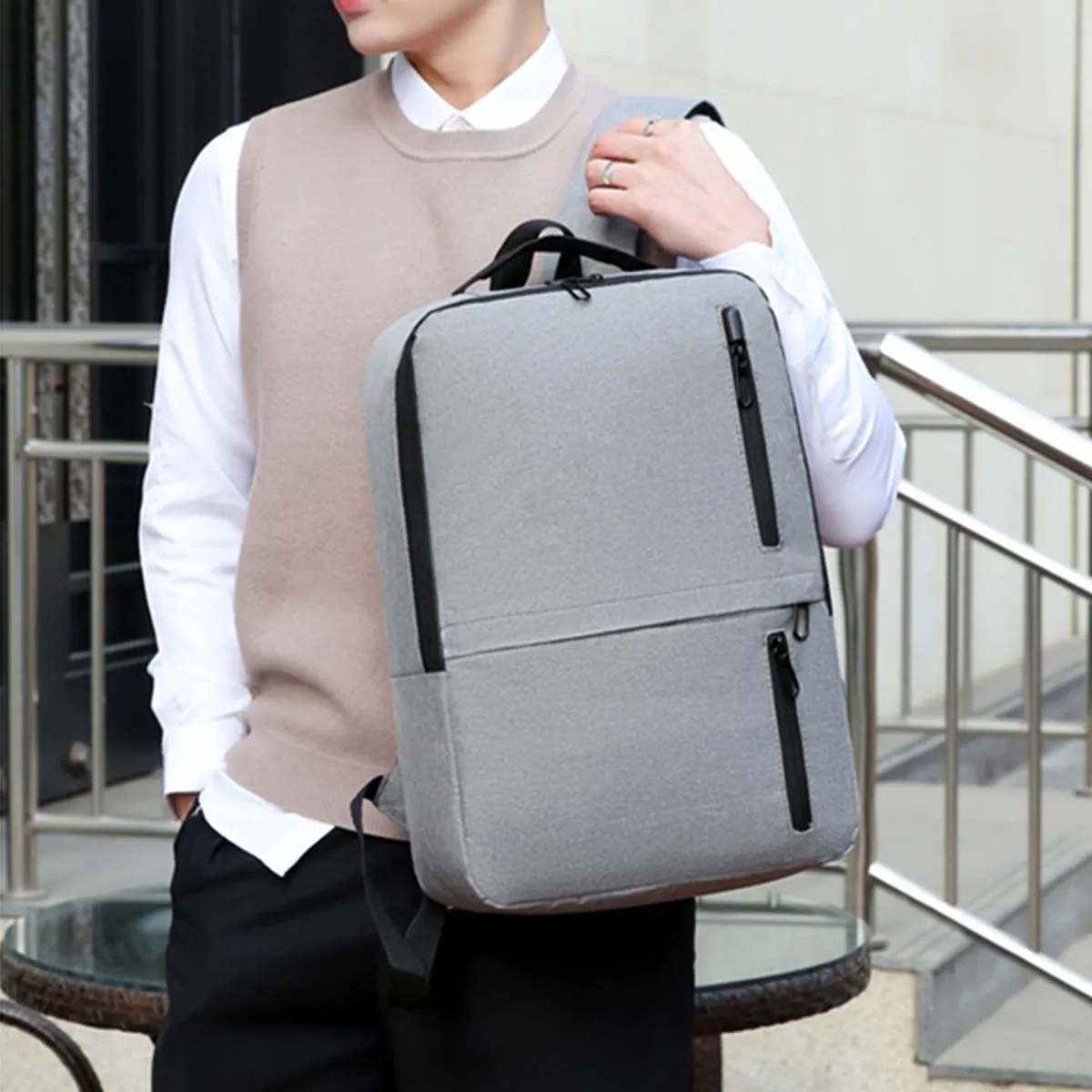 Backpack Waterproof Backpack with USB Port Lightweight Laptop Bag Backpack 6