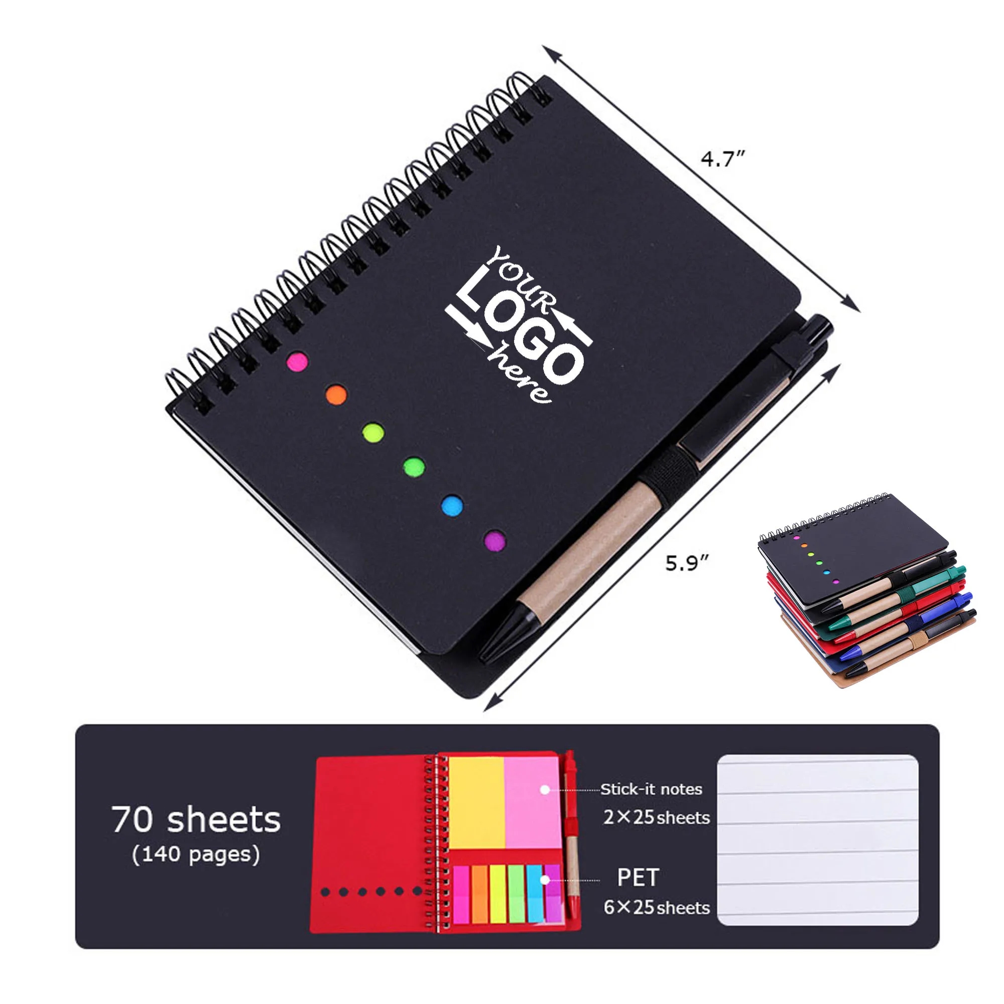 3 in 1 Spiral Notebook Set 2