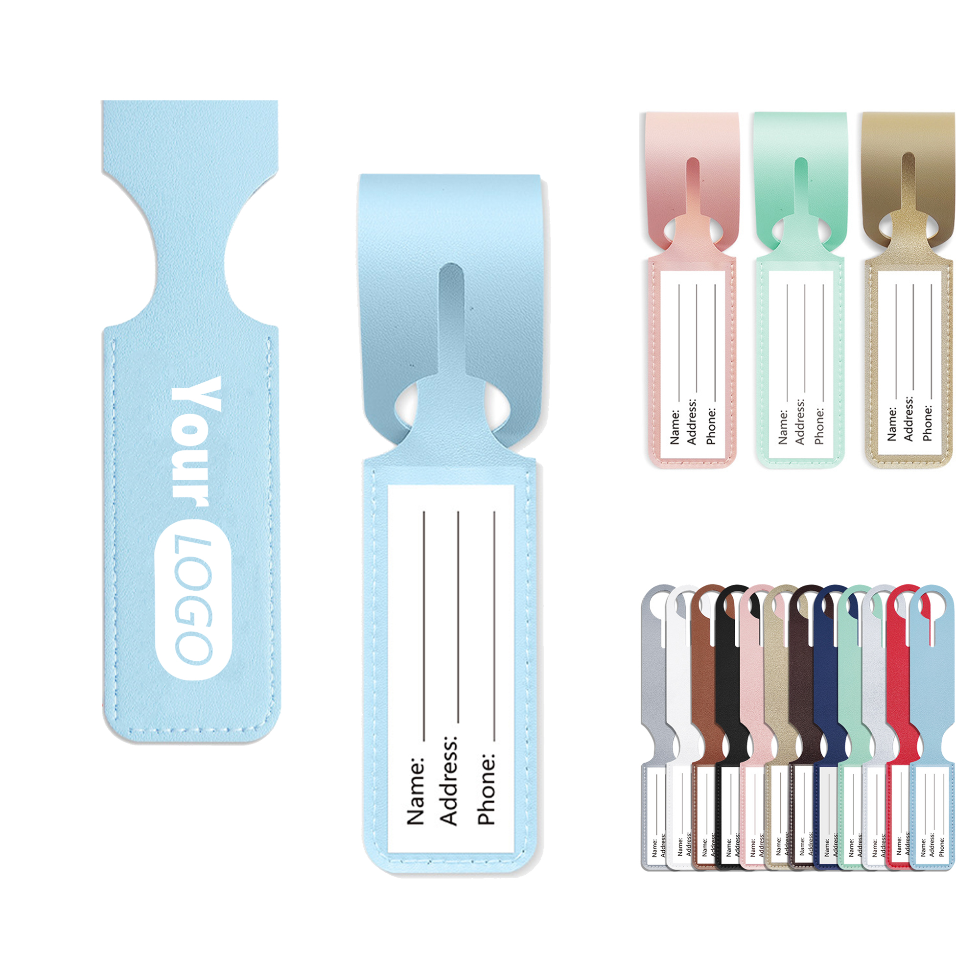 PU Leather Luggage Tag 7