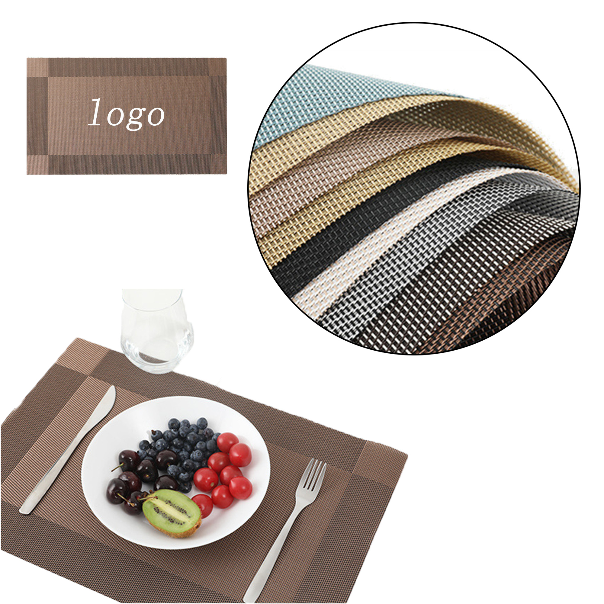 PVC Rectangular Heat-Insulating Placemat 1