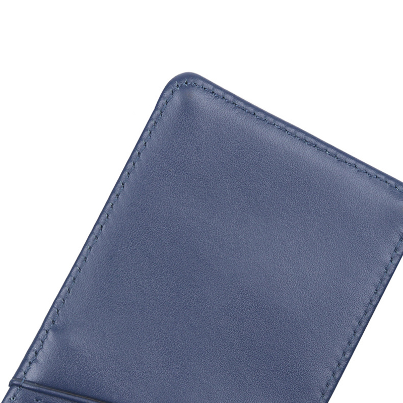 Genuine Leather ID Badge Holder with 3 Slots 5