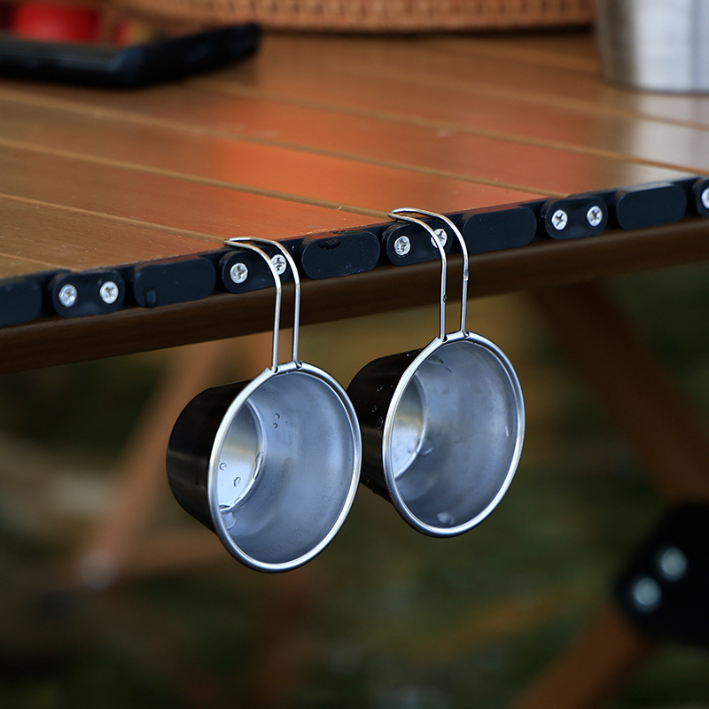 1Oz Stainless Steel Mini Shala Cup with Handle for Outdoors 3