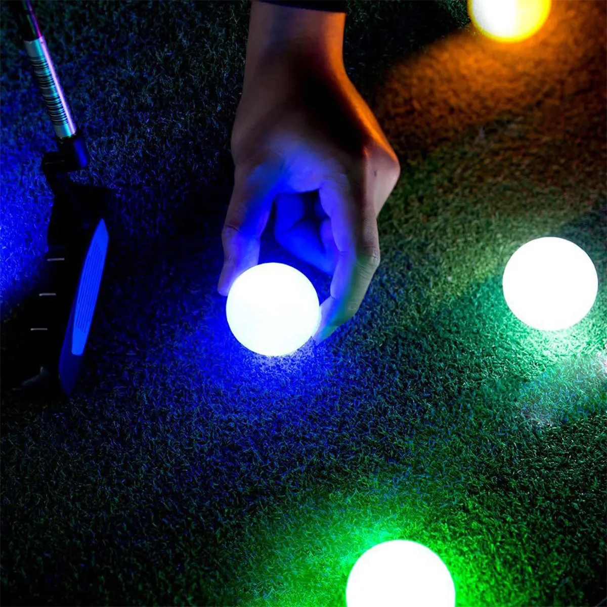 Super Bright Light-Up LED Battery Night Golf Ball 4