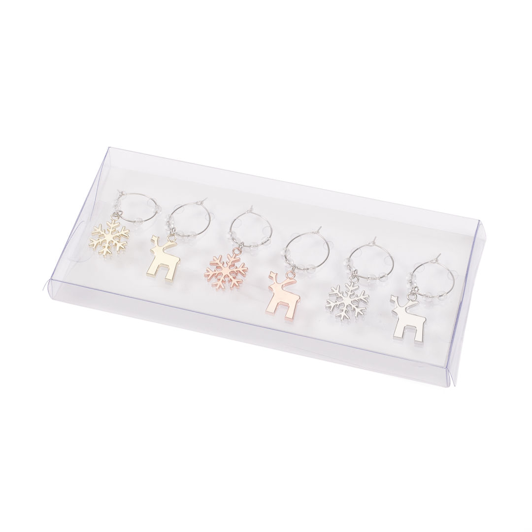 Rudolf Wine Charm Set - 6pc 3
