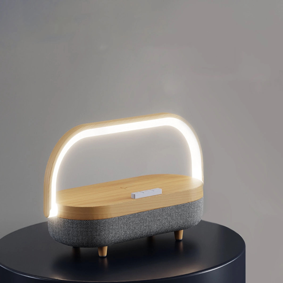 Led Night Light Music Bedside Lamp With Wireless Charger 3