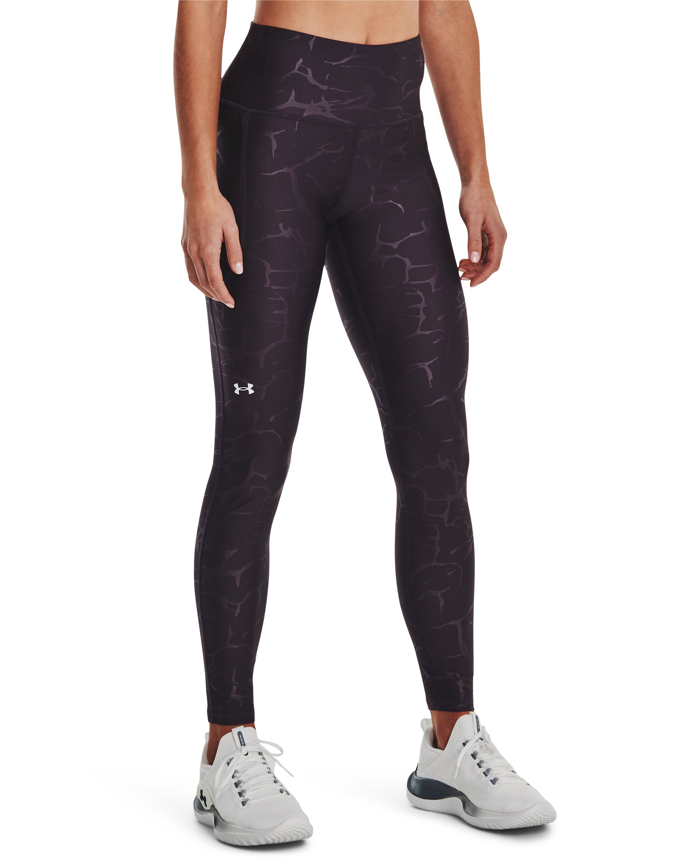 HeatGear No-Slip Waistband Emboss Women's Leggings 4