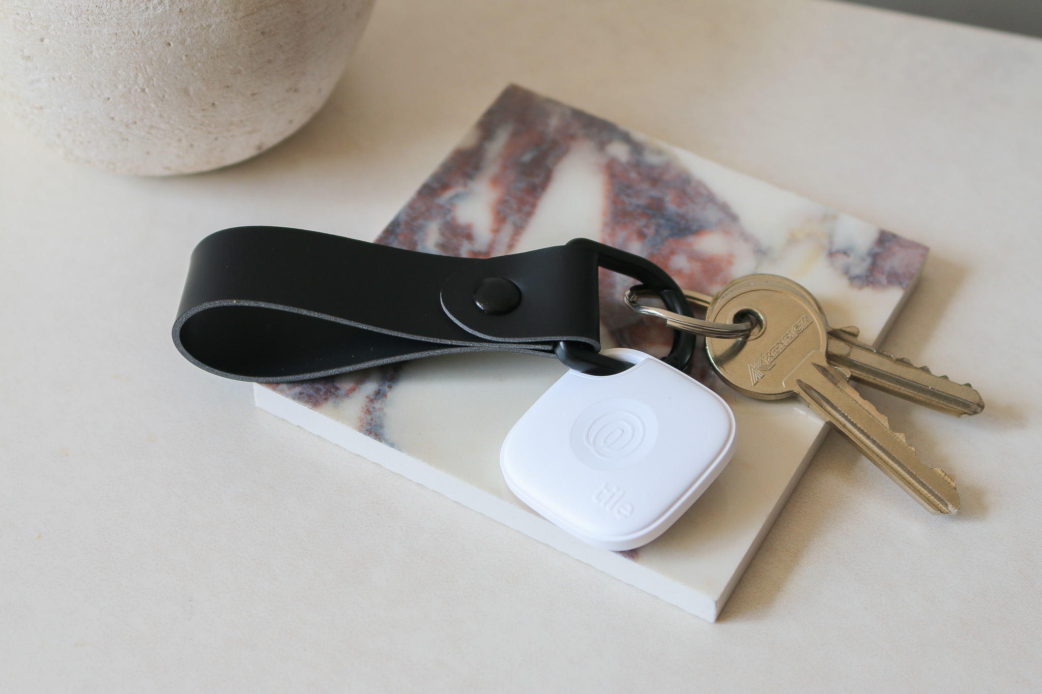 New Tile Mate with Vegan Leather Key Fob 46