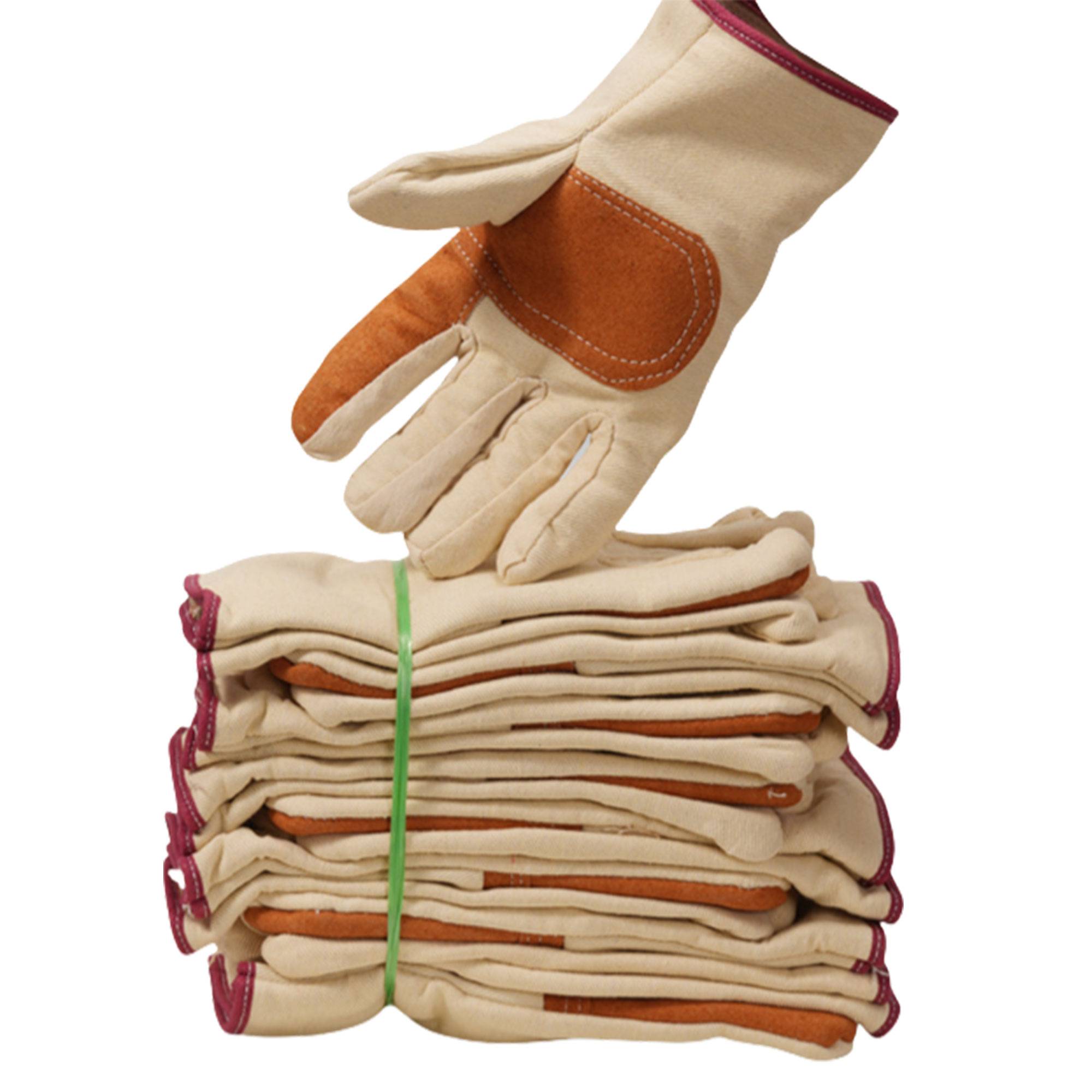Double Layer Thickening Canvas Work Gloves 4