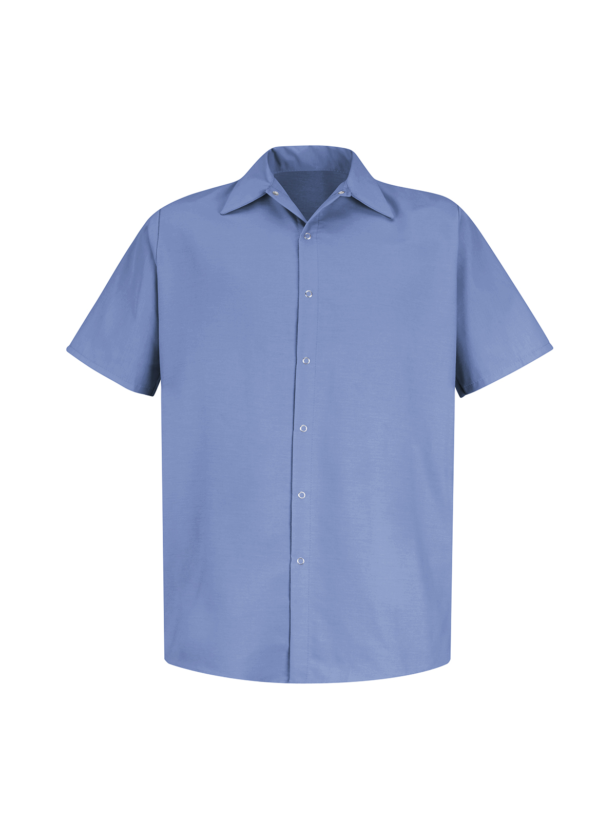 Red Kap Food Processing - Men's Gripper-Front Short-Sleeve Pocketless Work Shirt 2
