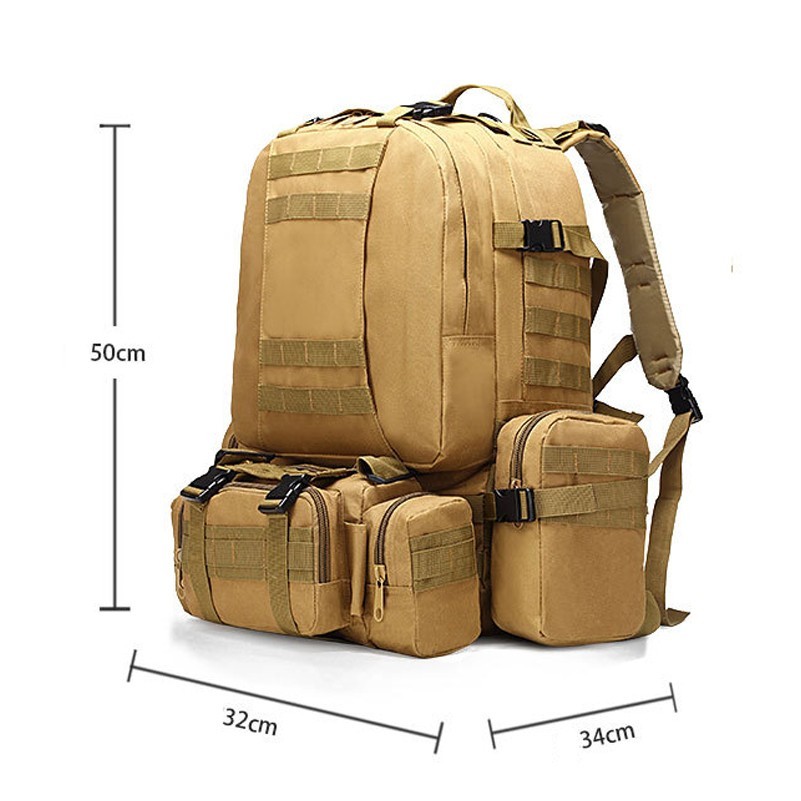 Detachable Tactical Backpack Military Army Rucksack 3