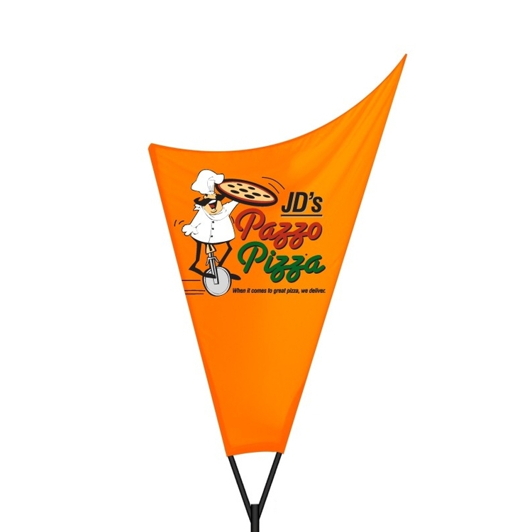 Bullet II Flag™ - Advertising Arrow Shaped Surfer Flag, 5' 2