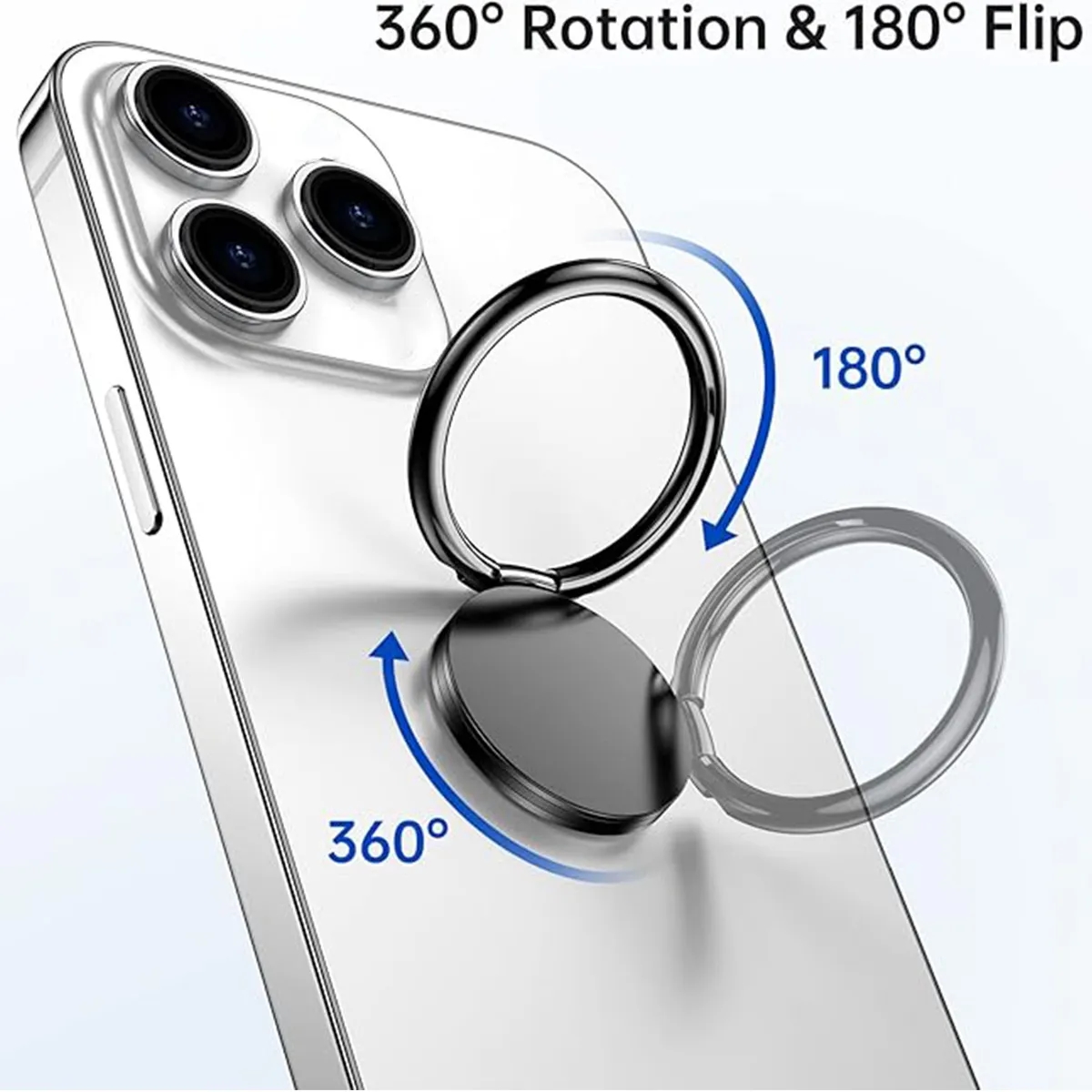 Adjustable Round Cellphone Ring Holder Stand 6
