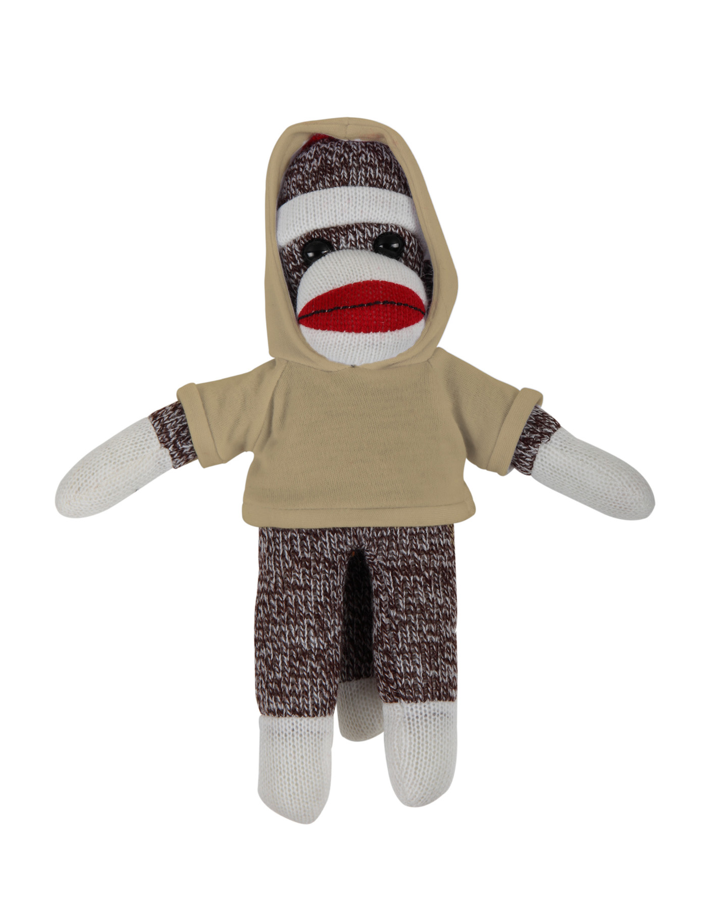 soft plush Original Sock Monkey with hoodie 1