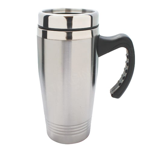 16oz Double Wall Stainless Steel Tumbler with Handle 1