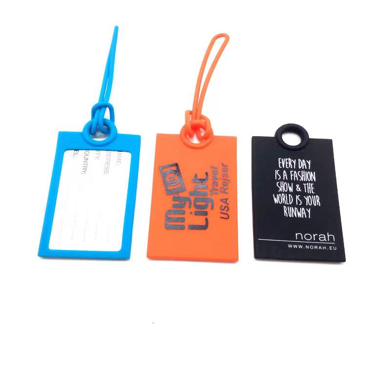 Travel Silicone Luggage Tag w/Elastic Loop 3
