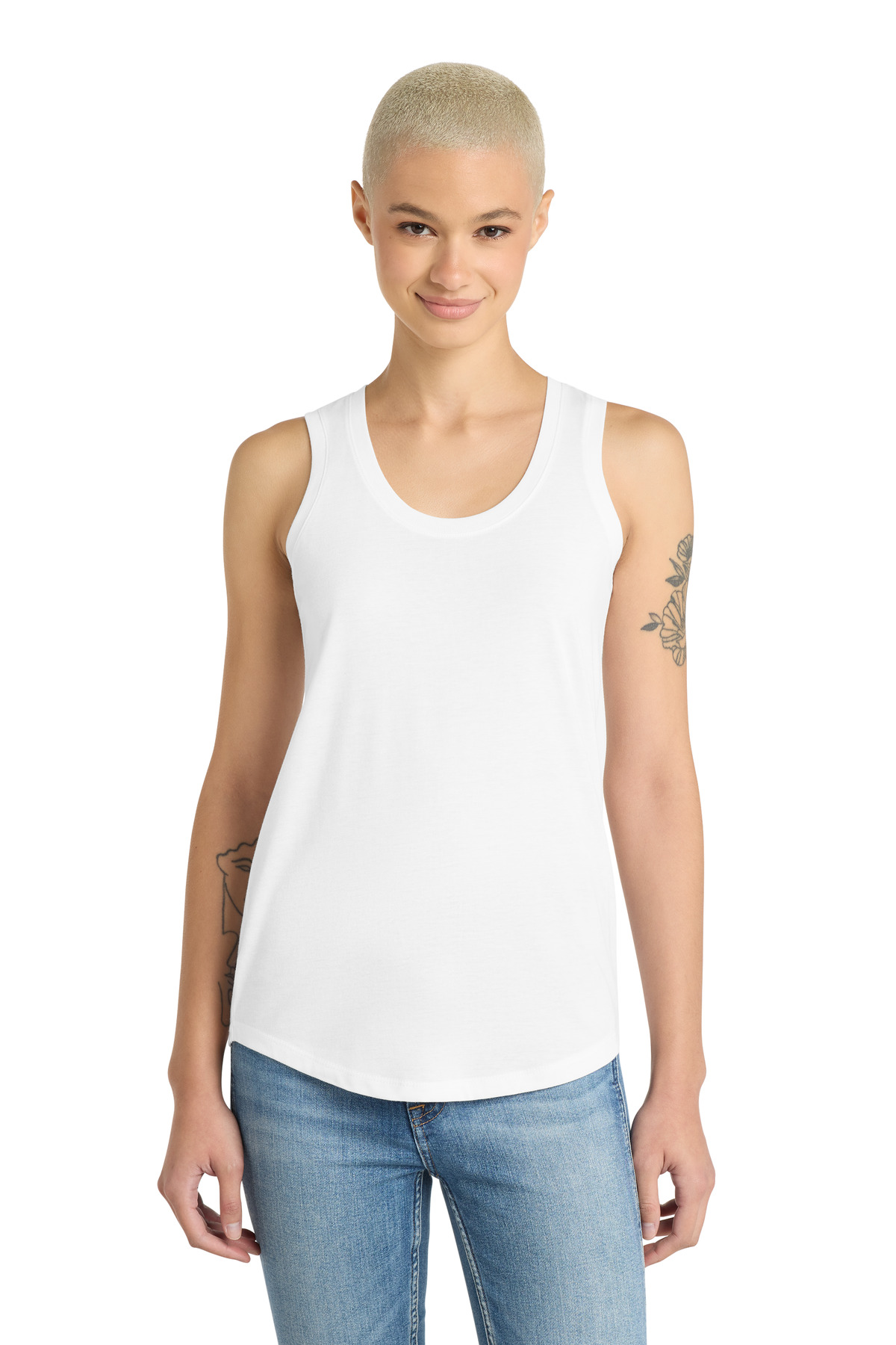 District Women's Perfect Tri Racerback Tank. DM138L 60