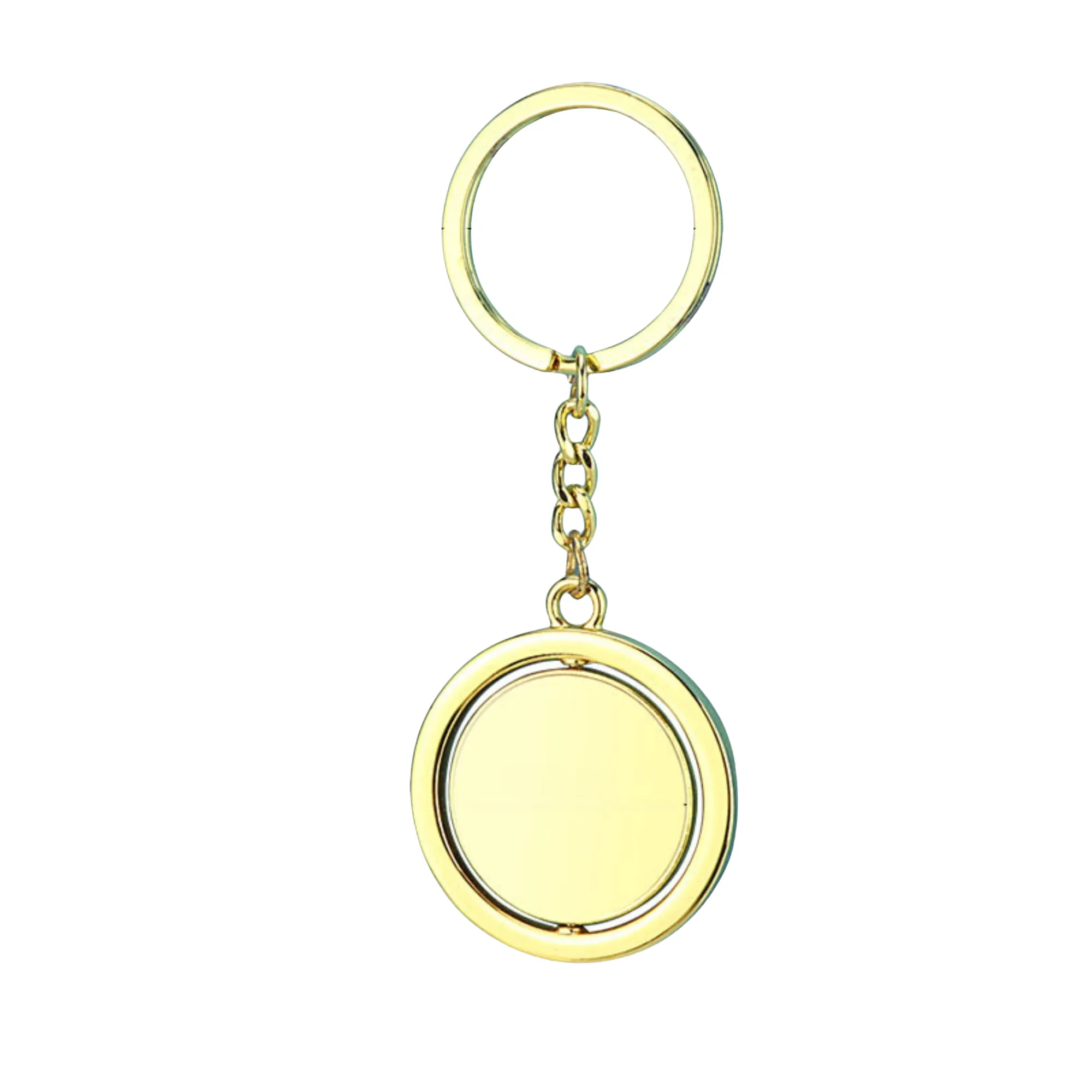 Metal Double-Sided Rotating Keychain 5
