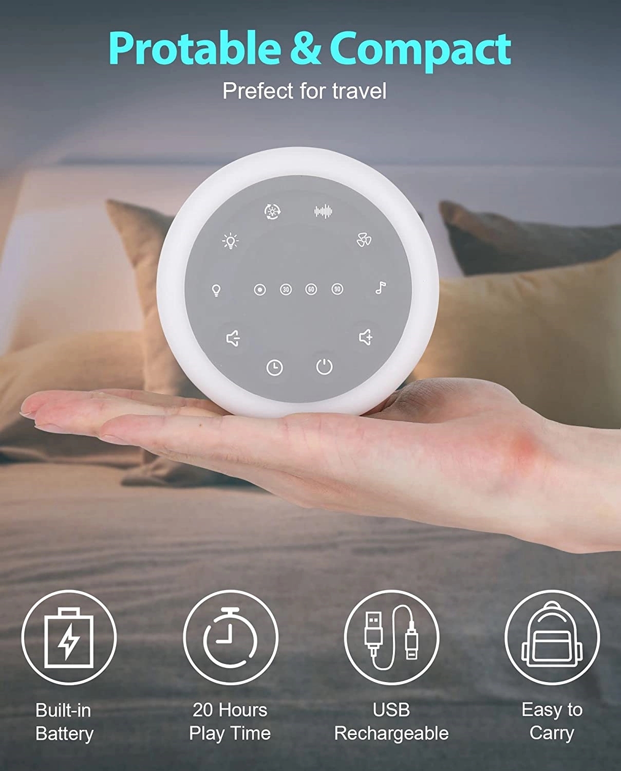 White Noise Sound Machine/Night Light 2