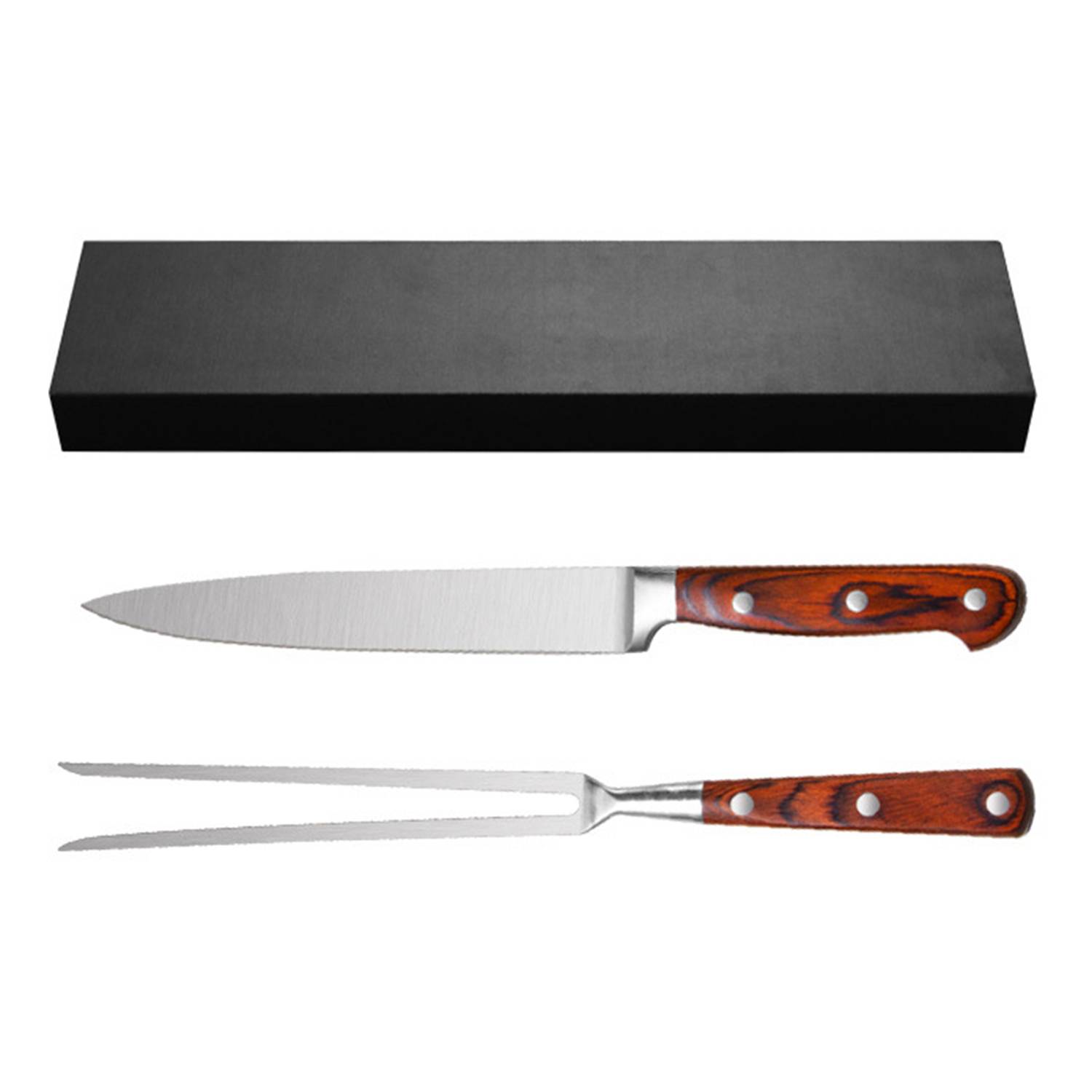 Stainless Steel Barbecue Knife & Fork Set 5