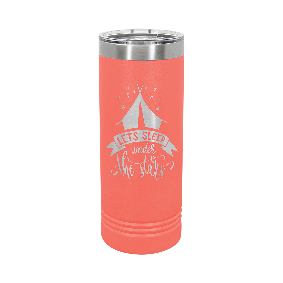 Polar Camel 22oz Stainless Steel Skinny Tumbler w/ Sliding Lid 2