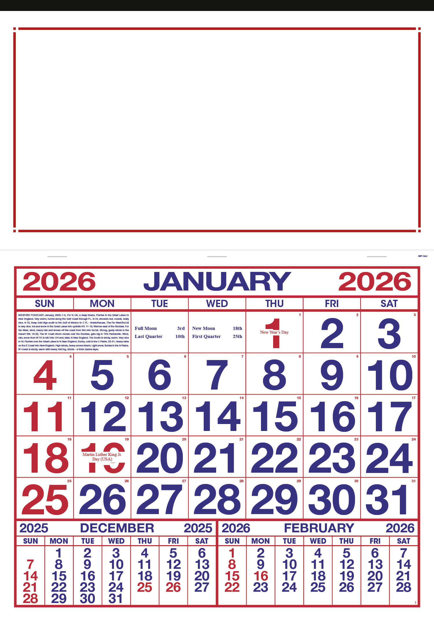 Skinner & Kennedy® Billboard Apron Calendar 5