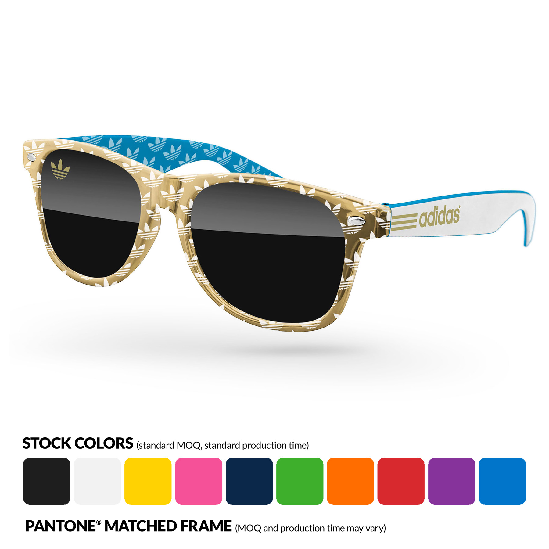 3-Tone Metallic Retro Sunglasses 6