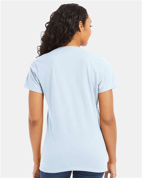Women's Garment-Dyed V-Neck T-Shirt - GDH125 47