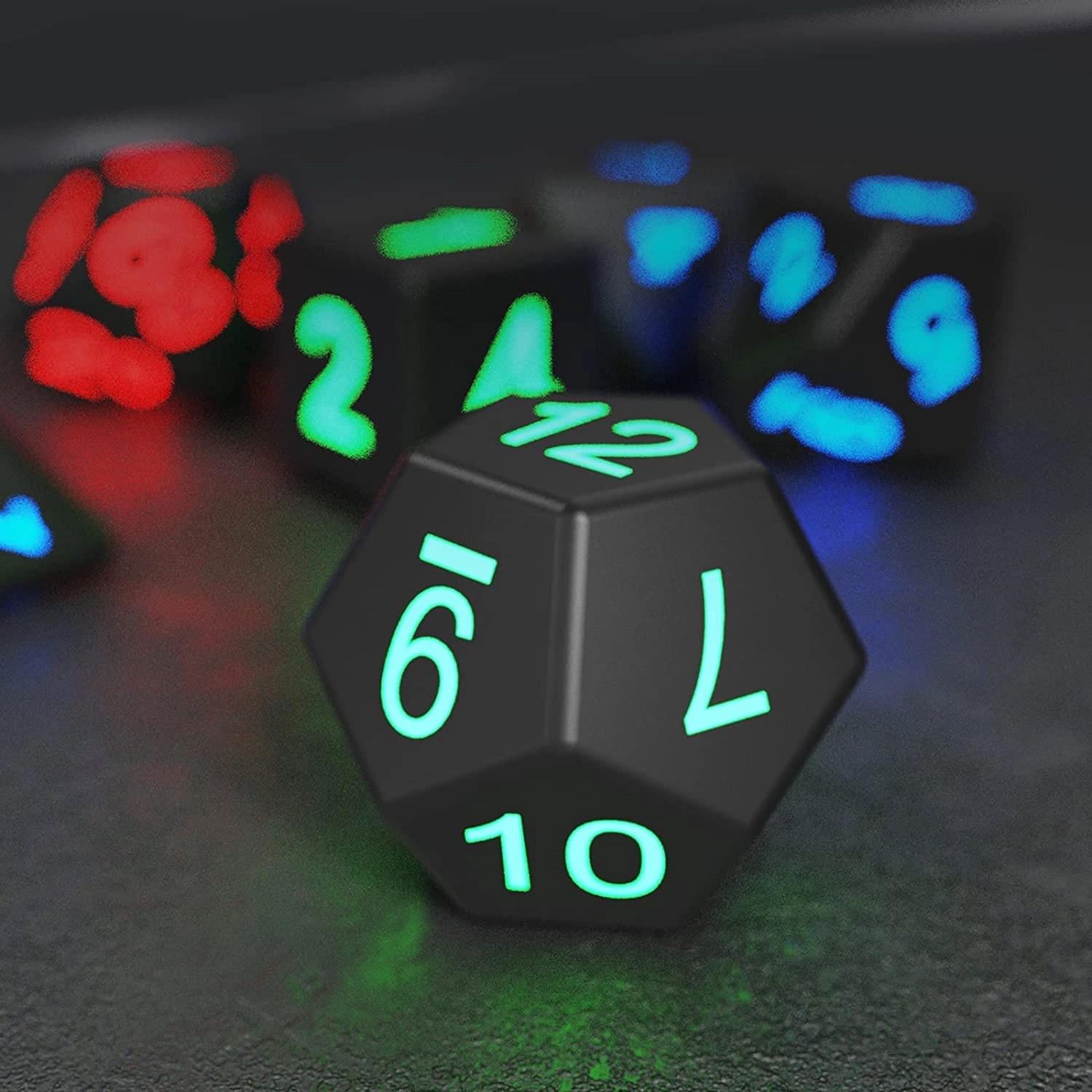 Rechargeable Glowing Dice Set 7Pcs 8