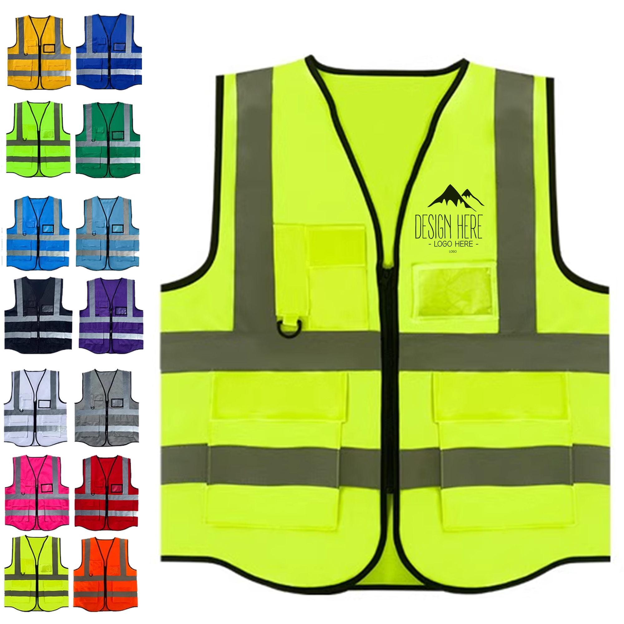 Warp Knitted Reflective Safety Vest 3