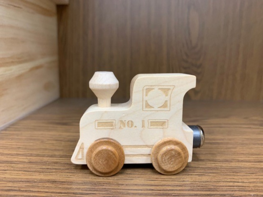 Wood Train Engine LASER 2