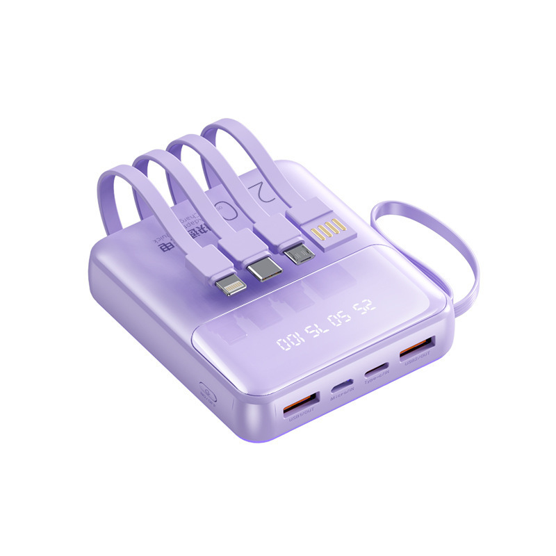 10000 Mah Power Bank W/ 4 Cables 3