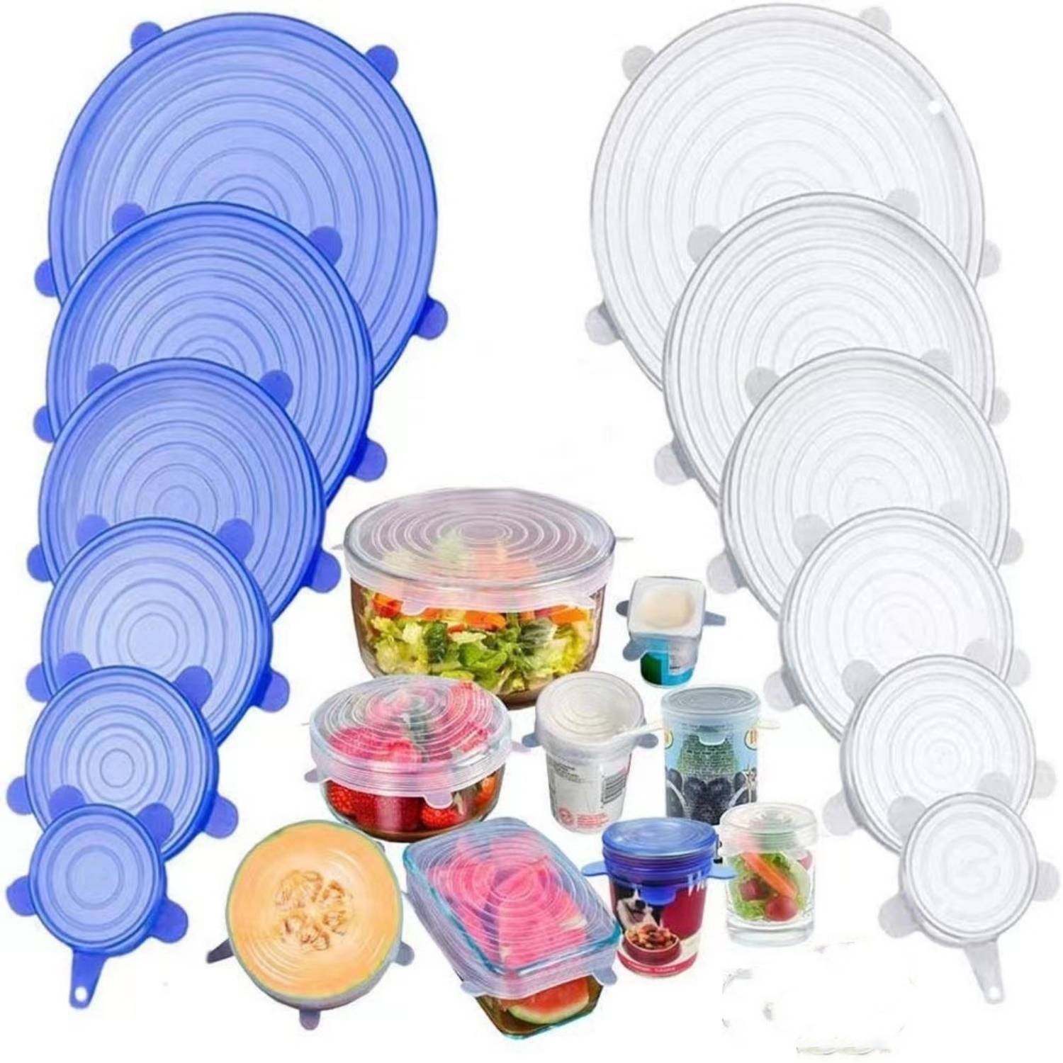 Silicone Food Cover Set of 6 4