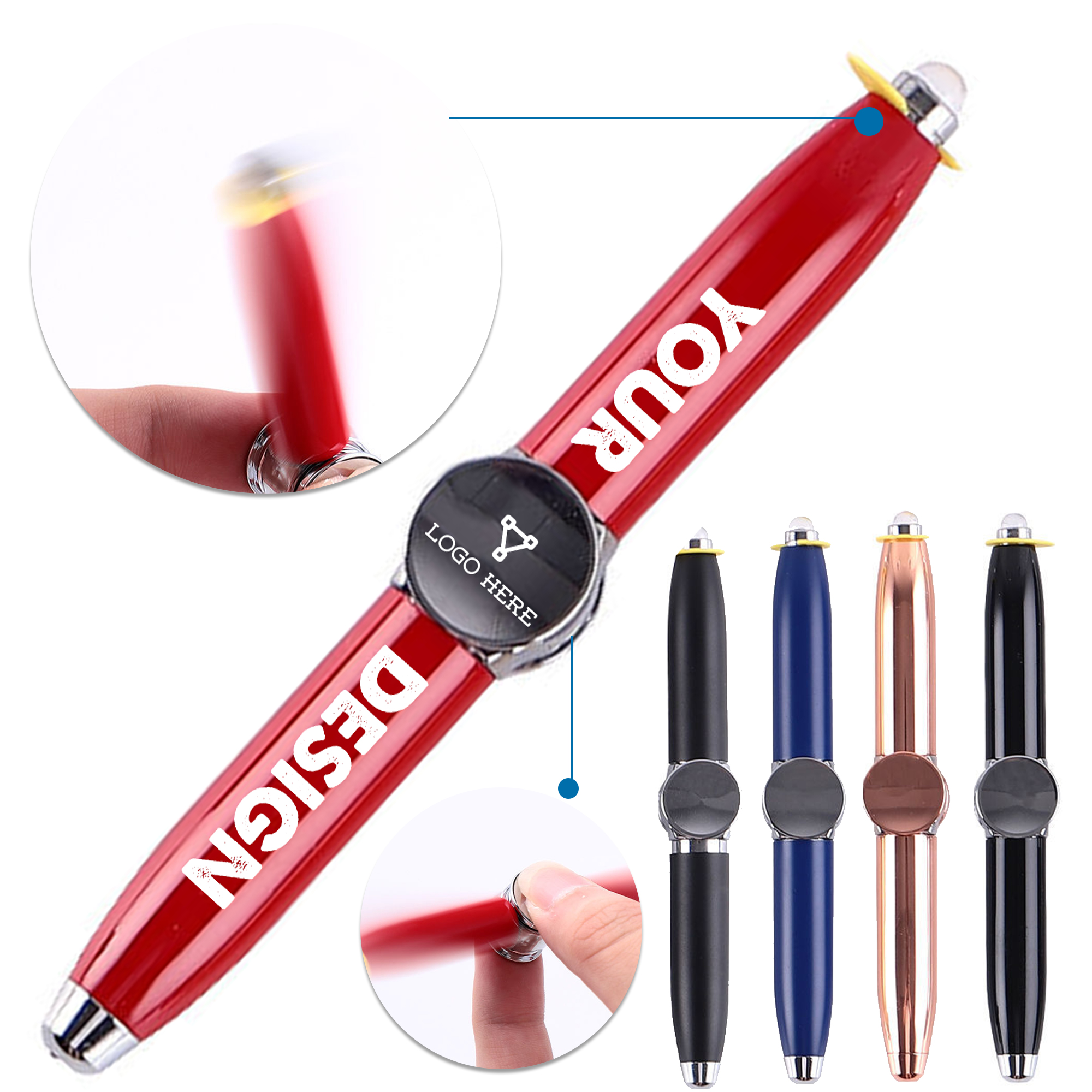 Metal Fingertip Gyro Pen 1