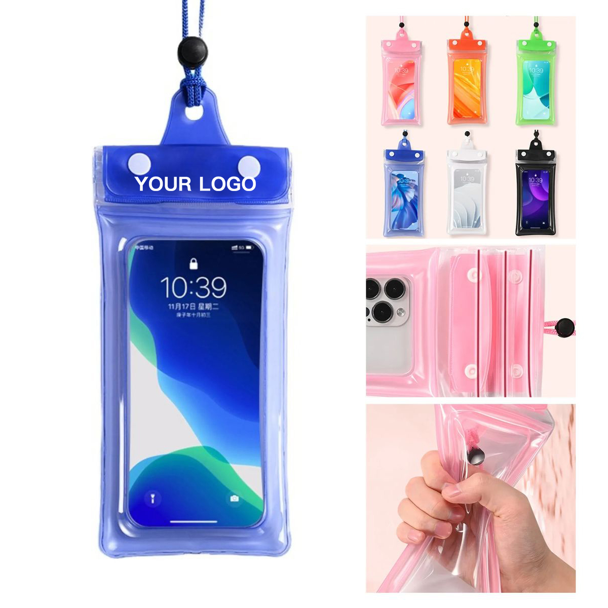 PVC Transparent Waterproof Phone Pouch 2