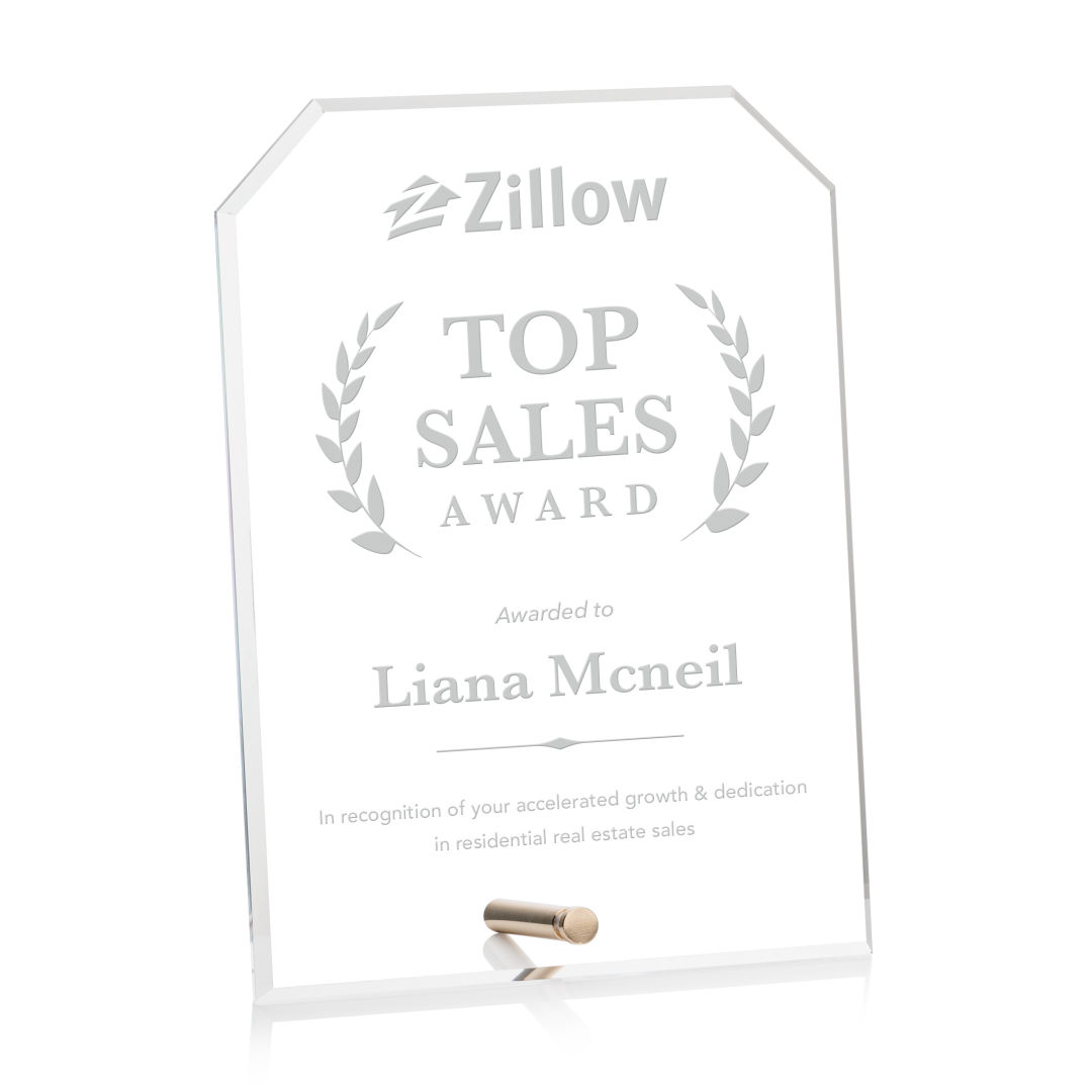 Polaris Clipped Rectangle Award - Gold