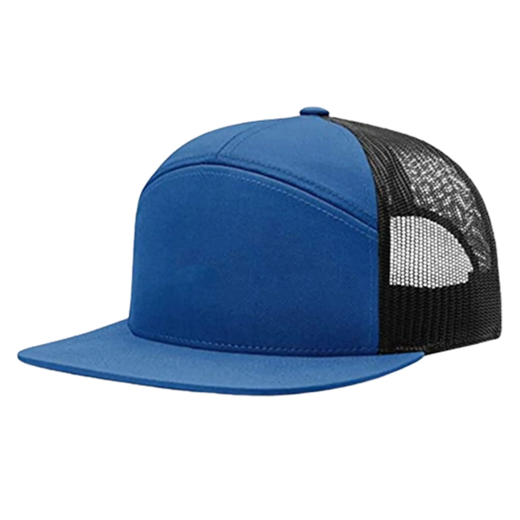 Cotton Flat Brim Mesh Baseball Cap 4