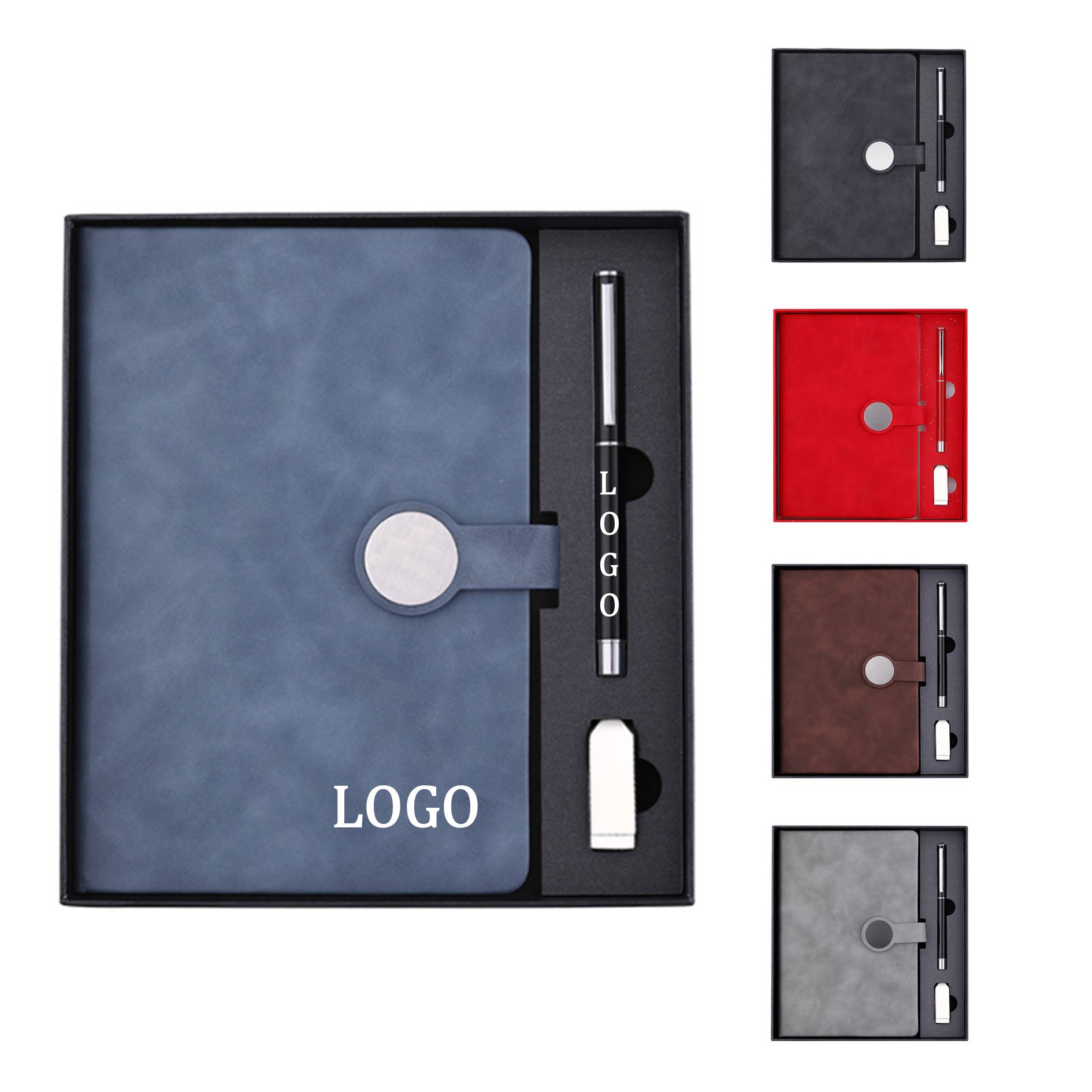 Notebook With Pen And Flash Drive Gift Set 3