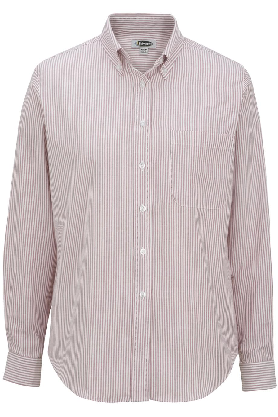 Easy Care Oxford Long Sleeve Ladies Shirt 2