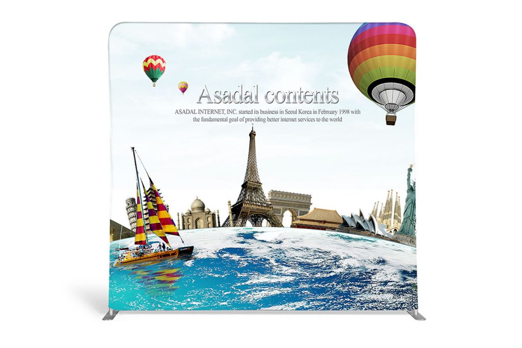 10ft Single-Side Straight Fabric Display - Fabric Only 1